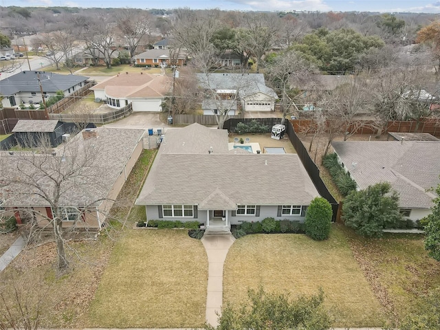 birds eye view of property