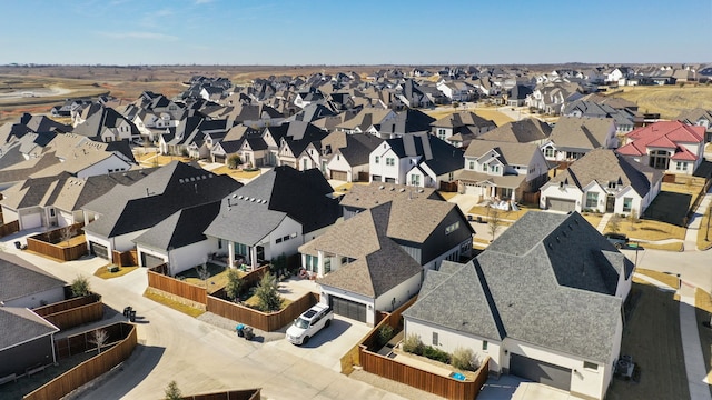 aerial view featuring a residential view