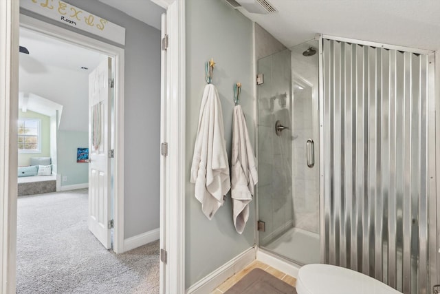 bathroom with walk in shower