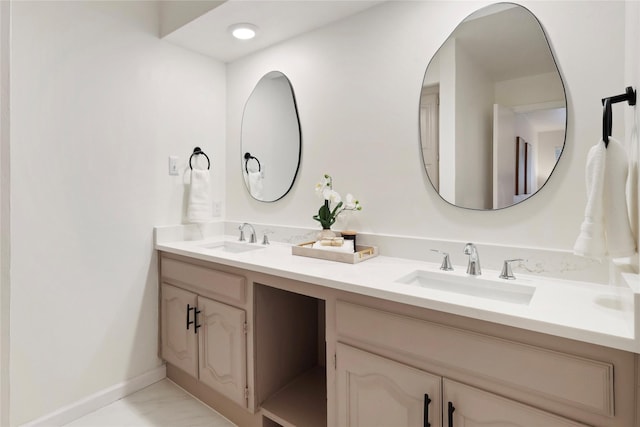 bathroom featuring vanity