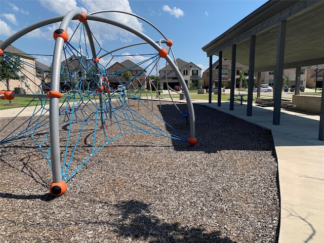 view of jungle gym