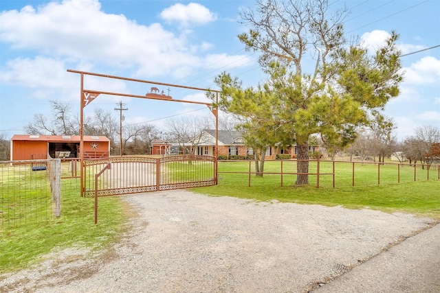 exterior space featuring a lawn