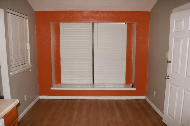 interior space featuring wood-type flooring