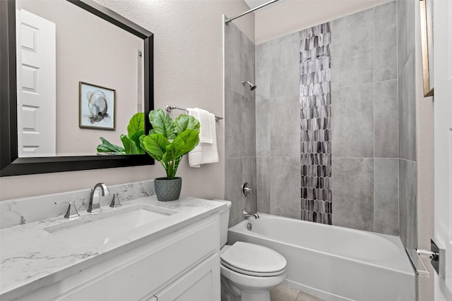 7400 E Fork Ln, Mckinney, TX 75071 - full bath with vanity, shower / tub combo, and toilet