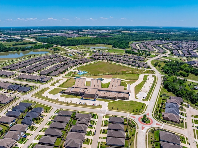7400 E Fork Ln, Mckinney, TX 75071 - aerial view of residential area featuring a nearby body of water
