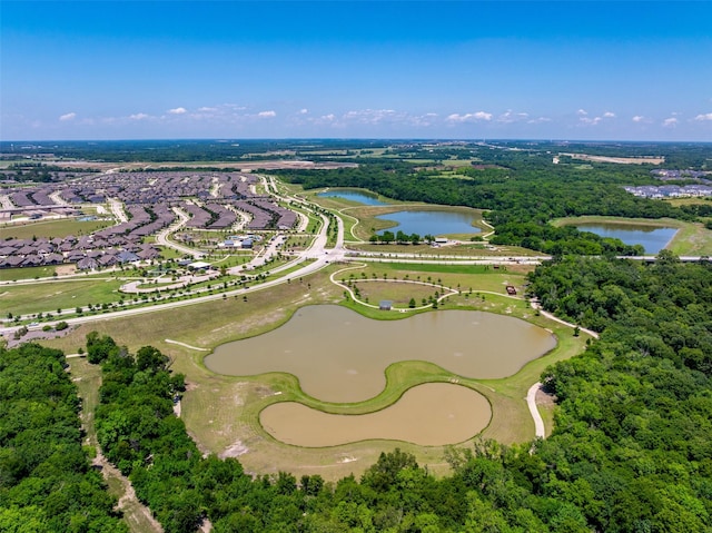 7400 E Fork Ln, Mckinney, TX 75071 - bird's eye view of a nearby body of water and a golf course