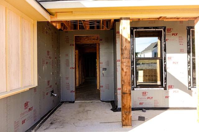 miscellaneous room with concrete flooring