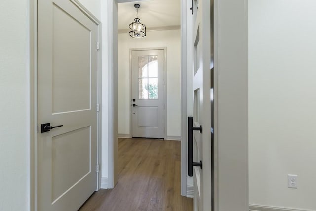 entryway featuring light hardwood / wood-style flooring