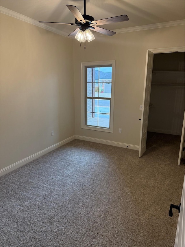 109 Katy Ln, Bossier City, LA 71111 - unfurnished bedroom with baseboards, carpet, and crown molding