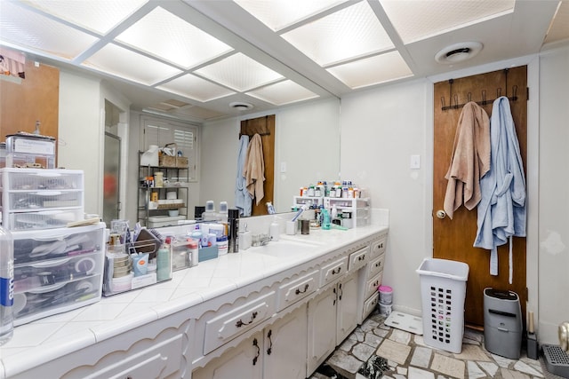 bathroom with vanity