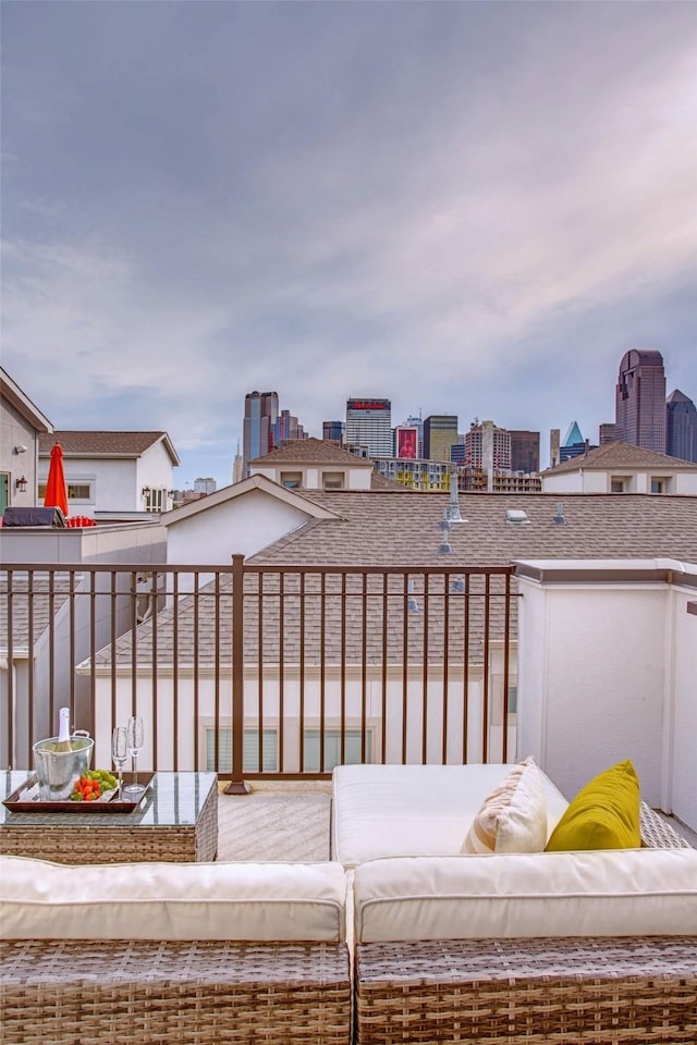 balcony with outdoor lounge area