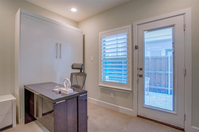 interior space with plenty of natural light