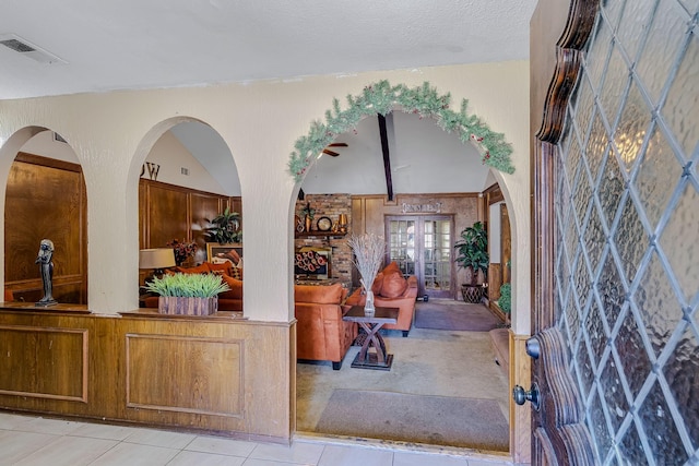 view of patio featuring french doors