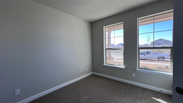 view of carpeted empty room