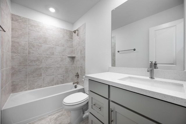 720 Rosemary Rd, Argyle, TX 76226 - full bathroom with toilet, bathtub / shower combination, and vanity