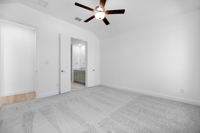 720 Rosemary Rd, Argyle, TX 76226 - unfurnished bedroom featuring lofted ceiling, visible vents, baseboards, and light carpet