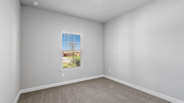 view of carpeted empty room