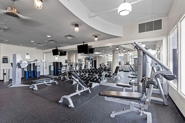 view of workout area