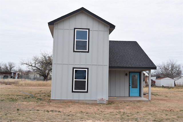 view of rear view of property