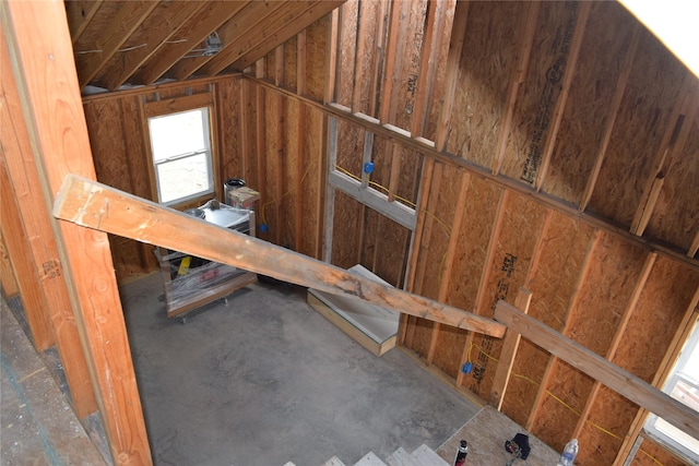 view of attic