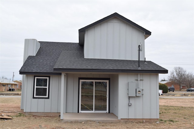 back of property featuring a patio