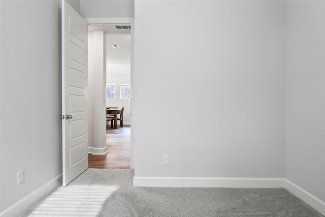 view of carpeted empty room