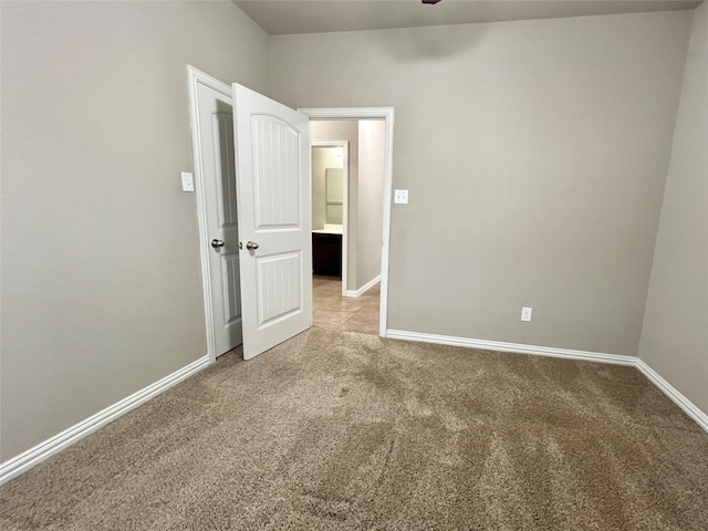 view of carpeted empty room