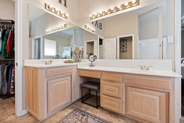 bathroom with vanity