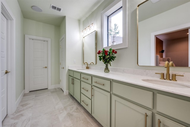 bathroom featuring vanity