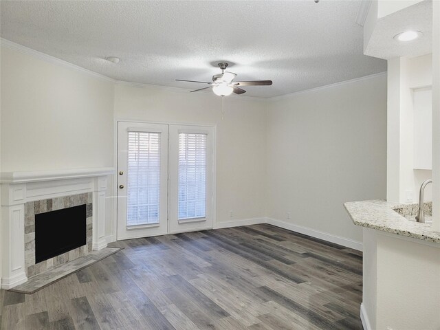 foyer with dark wood-type flooring