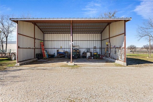 view of outdoor structure