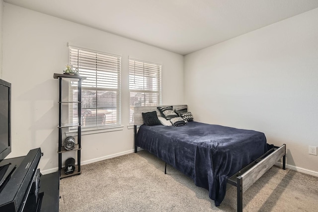 bedroom with carpet