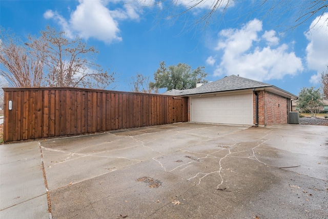 exterior space with central AC unit