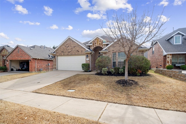 view of property featuring a garage