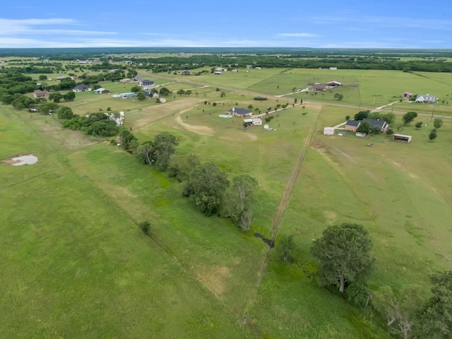 drone / aerial view featuring a rural view