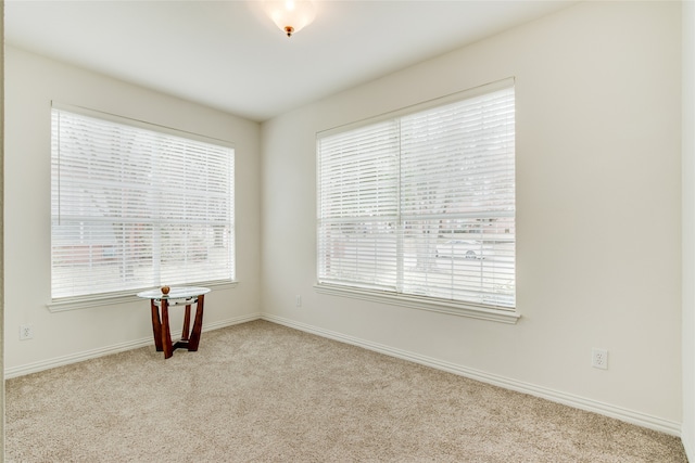 view of carpeted empty room