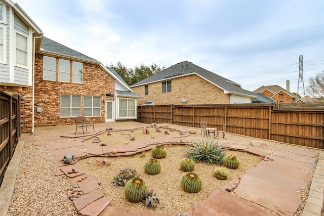 view of yard with a patio area