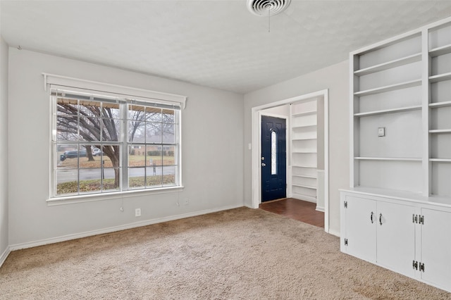 interior space with carpet flooring