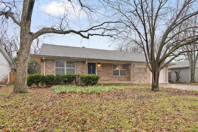 ranch-style house with a garage