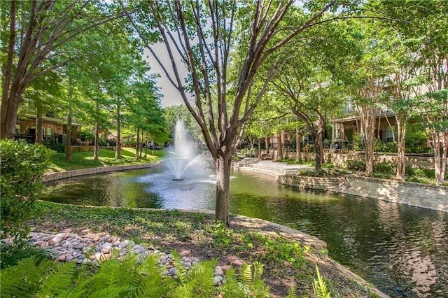 view of water feature