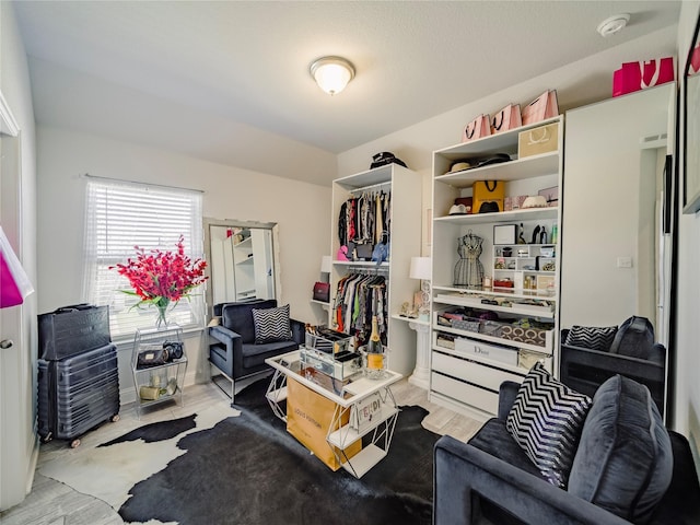 interior space featuring light hardwood / wood-style floors