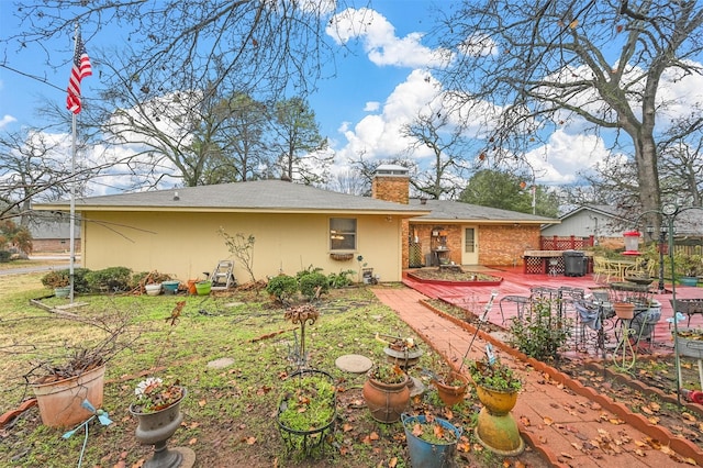 back of house featuring a patio area