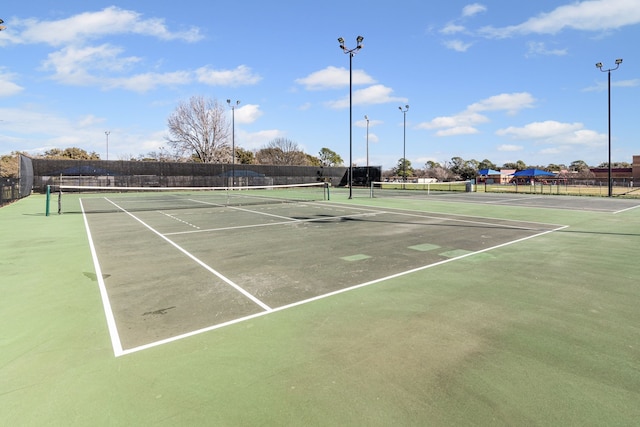 view of tennis court