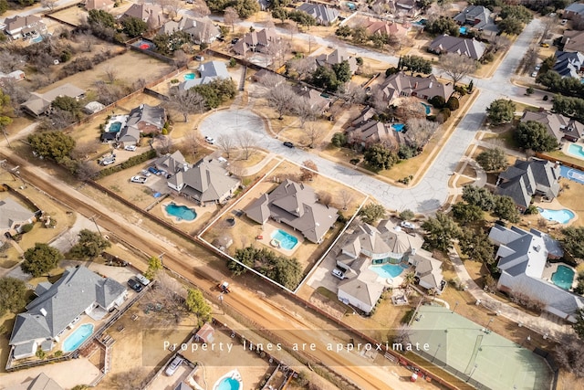 birds eye view of property