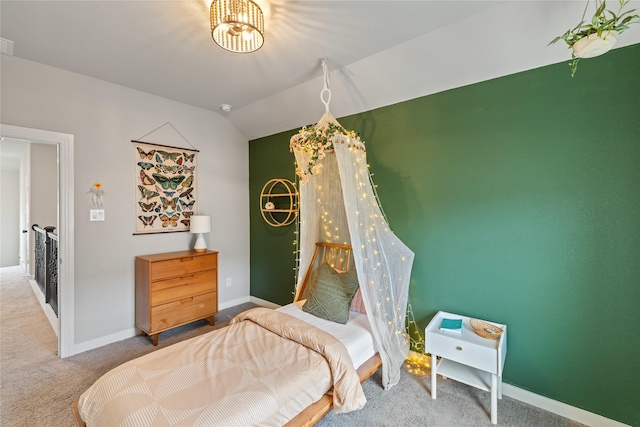 bedroom with carpet floors