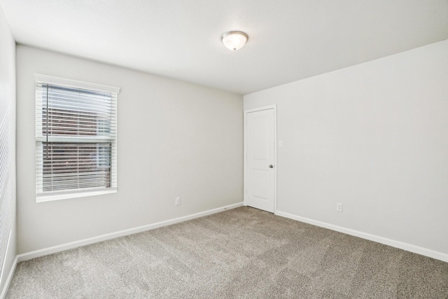 unfurnished room with carpet flooring