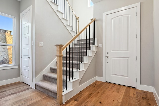 entryway featuring light hardwood / wood-style floors