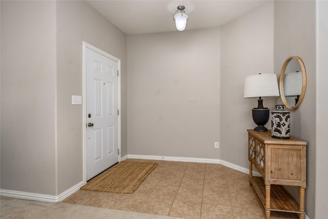 view of tiled entryway