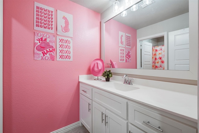 bathroom featuring vanity