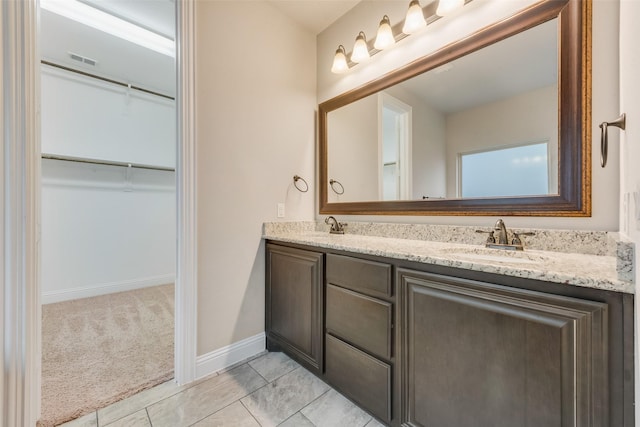 bathroom featuring vanity